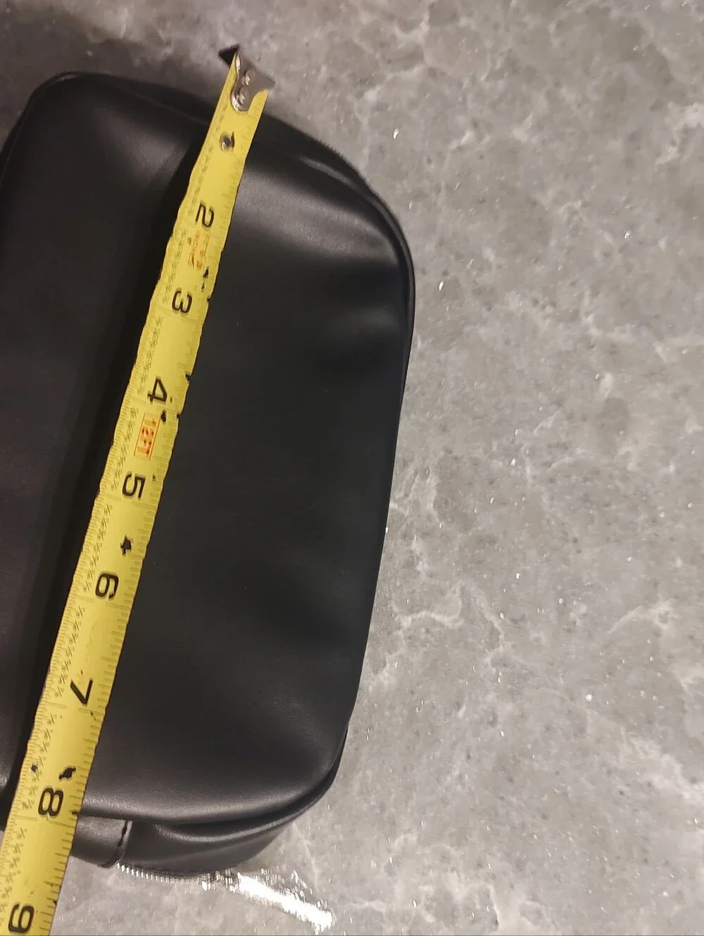 Lancome cosmetic black bag with embossed Rose